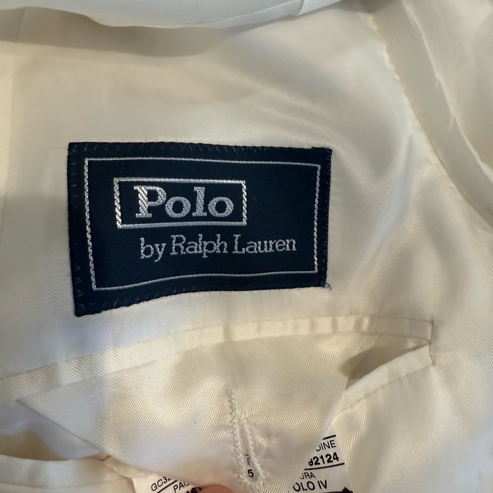 Ralph Lauren Cream Sport Coat with Notched Lapels - Picture 2 of 14